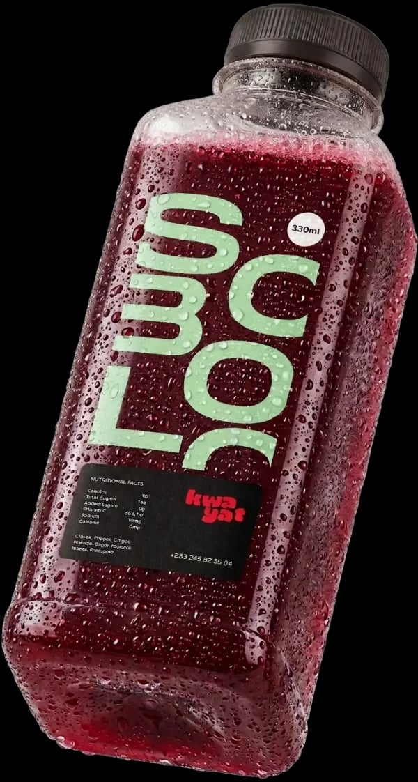 Kwayat Sobolo bottle - fresh hibiscus and ginger drink, delivered anywhere in Accra Ghana